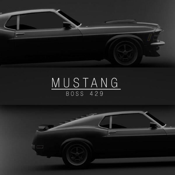 1970 Ford Mustang Boss 429 - Wall Art Poster - Image 3