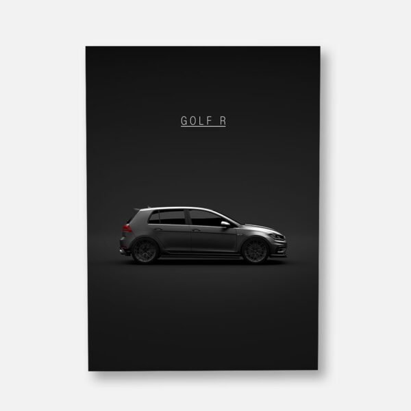 Volkswagen Golf R 7.5 2018 - Wall Art Poster