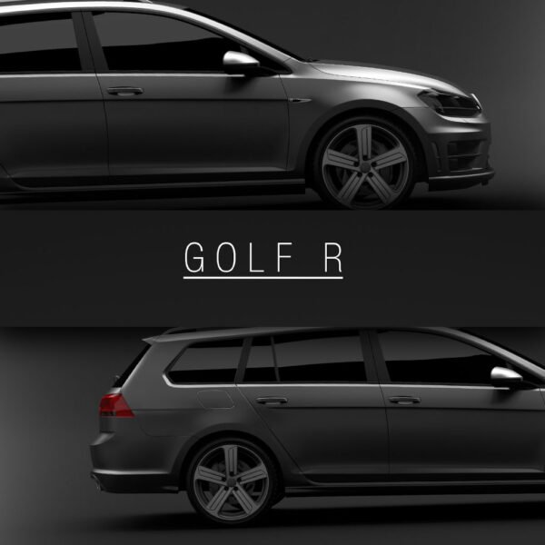 VW Golf R Variant 2015 - Wall Art Poster - Image 3