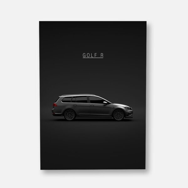 VW Golf R 7.5 Variant 2017- Wall Art Poster