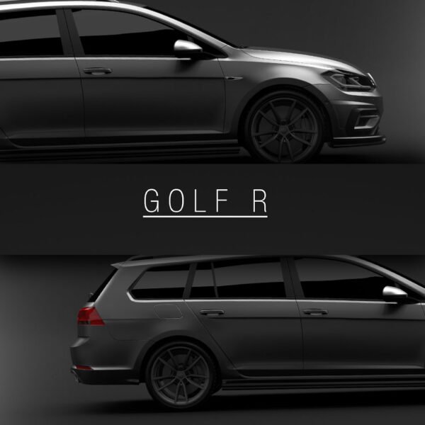 VW Golf R 7.5 Variant 2017- Wall Art Poster - Image 3