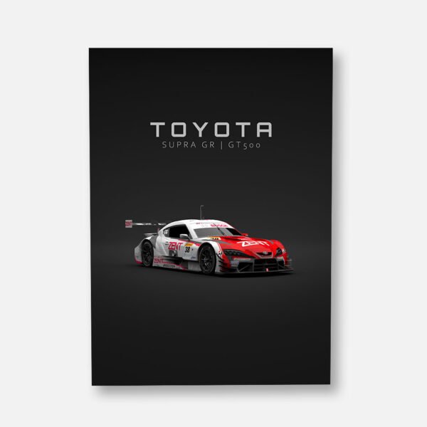 Toyota Supra GR GT500 2020 - Front - Wall Art Poster