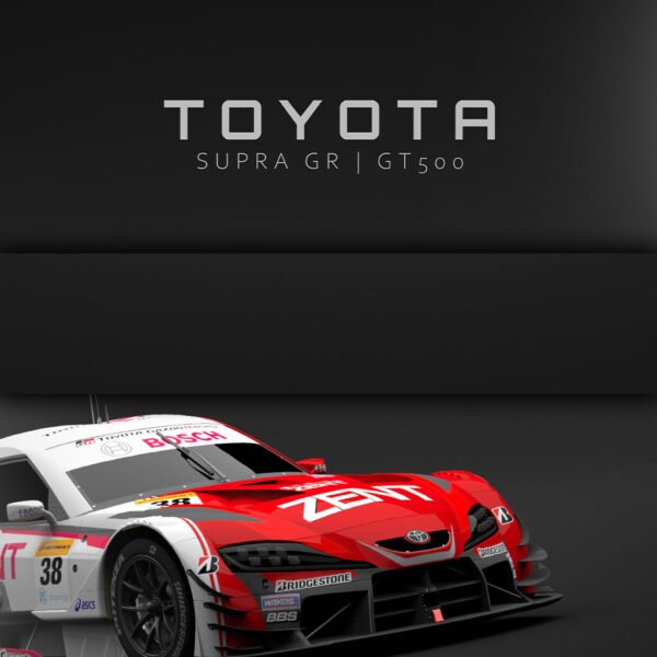 Toyota Supra GR GT500 2020 - Front - Wall Art Poster - Image 3