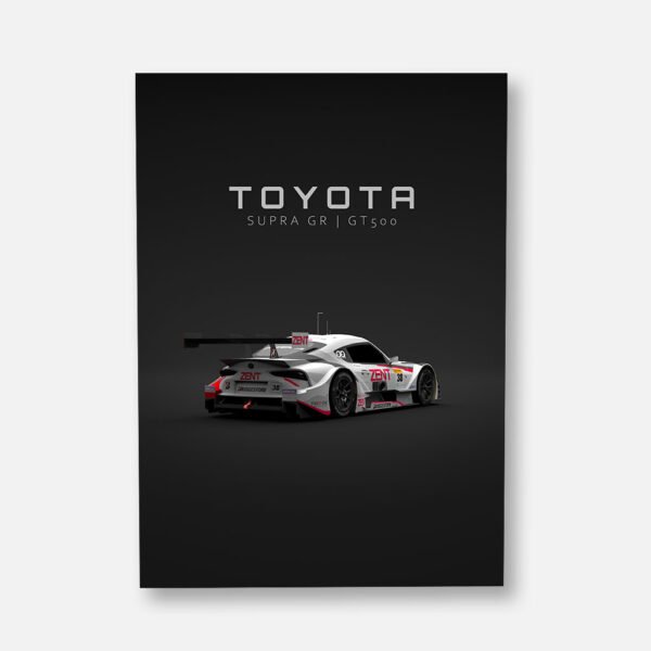 Toyota Supra GR GT500 2020 - Back - Wall Art Poster