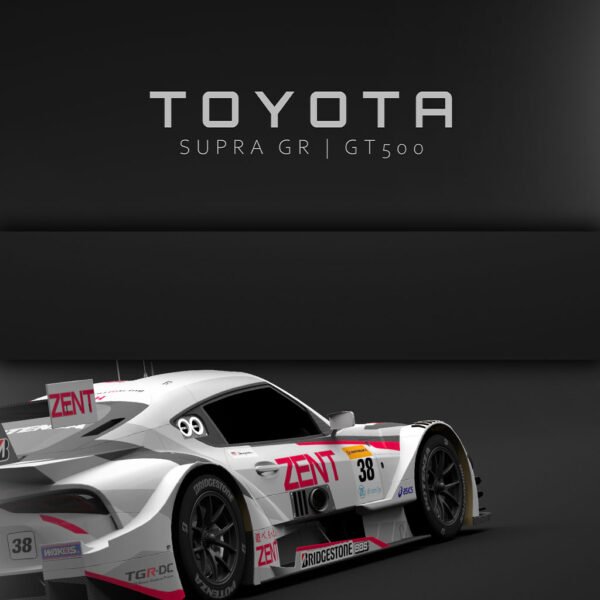 Toyota Supra GR GT500 2020 - Back - Wall Art Poster - Image 3