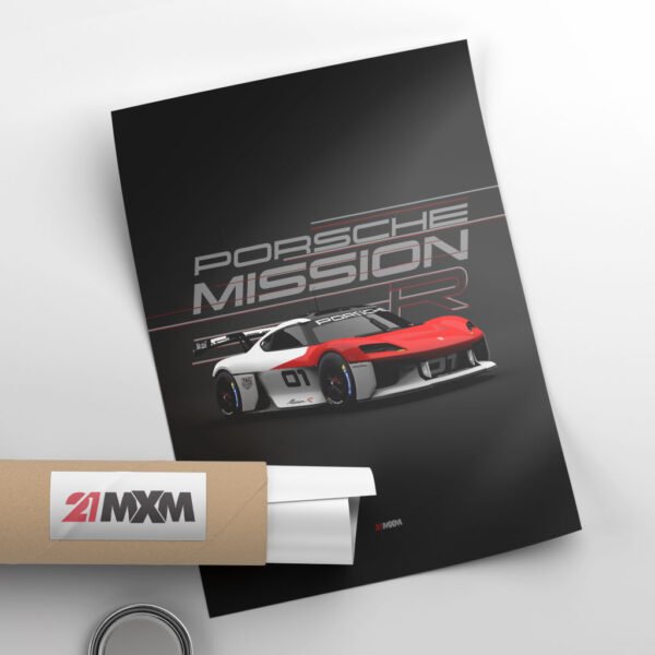 Porsche Mission R 2022 - Wall Art Poster - Image 4