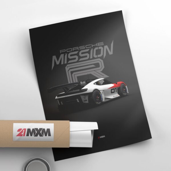 Porsche Mission R 2022 - Wall Art Poster - Image 4