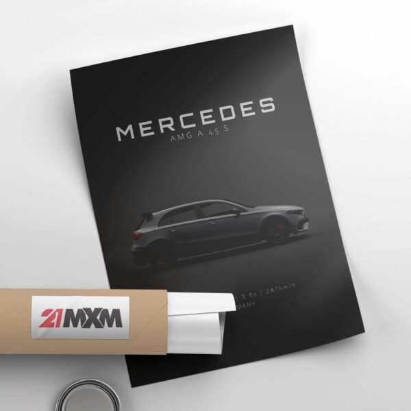 Mercedes A45 S AMG 2020 W177 - Specs - Wall Art Poster - Image 4