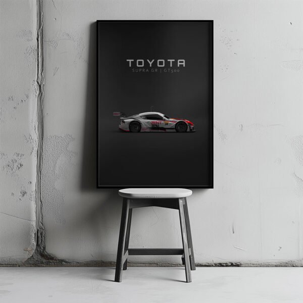 Toyota Supra GR GT500 2020 Race - Wall Art Poster - Image 2