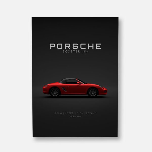 Porsche Boxster 987 - Specs - Wall Art Poster