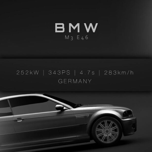 BMW M3 E46 - Specs - Wall Art Poster - Image 3