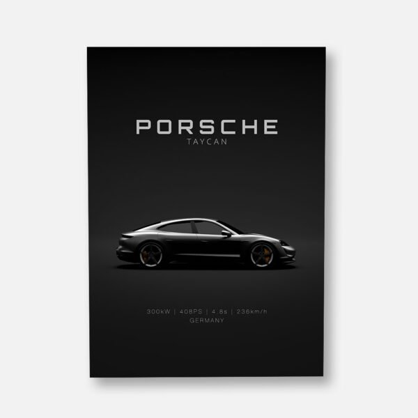 Porsche Taycan 2021 - Specs - Wall Art Poster