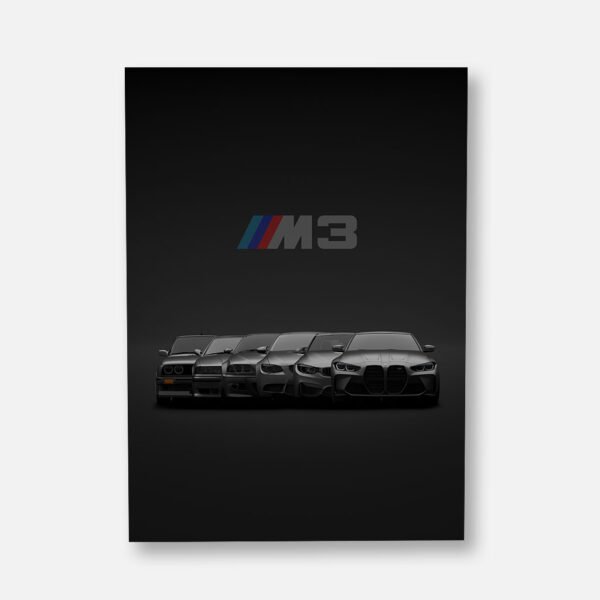 BMW M3 Evolution - Wall Art Poster