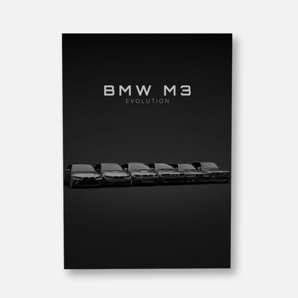 BMW M3 Generations - Wall Art Poster