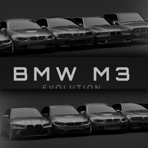 BMW M3 Generations - Wall Art Poster - Image 3