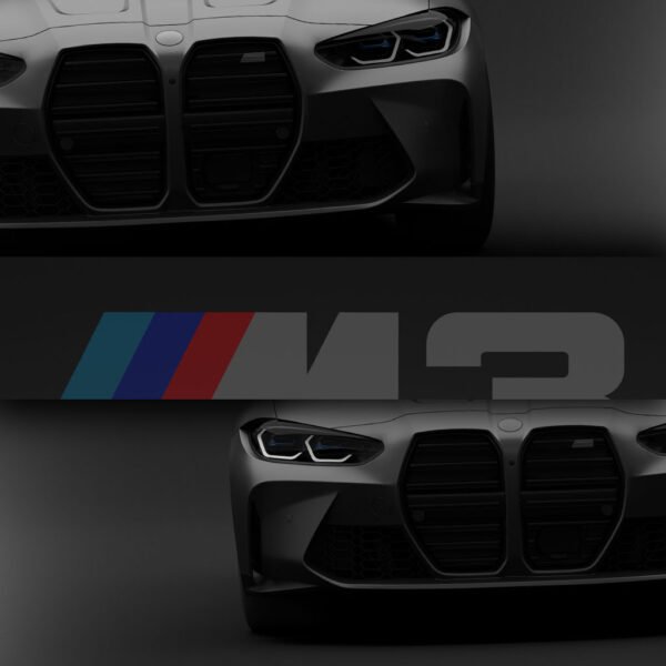 BMW M3 G80 2021 - Front - Wall Art Poster - Image 3