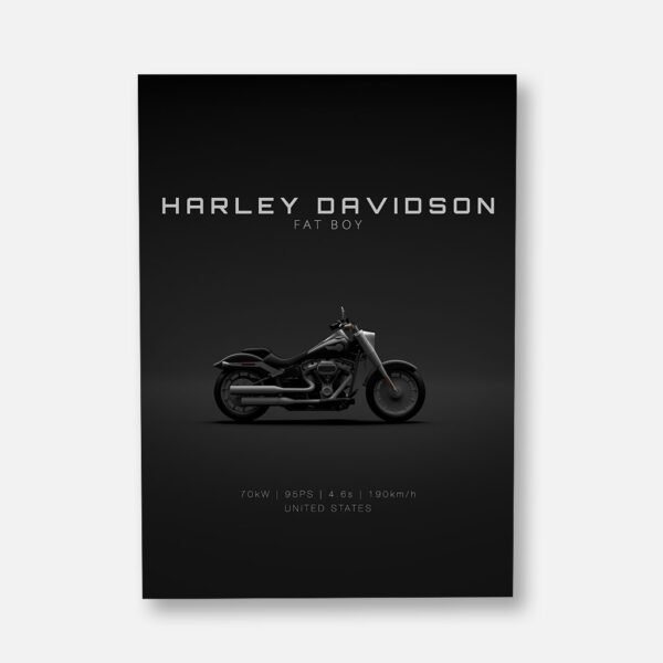 Harley Davidson Fat Boy 114 2022 - Specs - Wall Art Poster