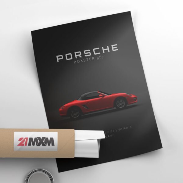 Porsche Boxster 987 - Specs - Wall Art Poster - Image 4