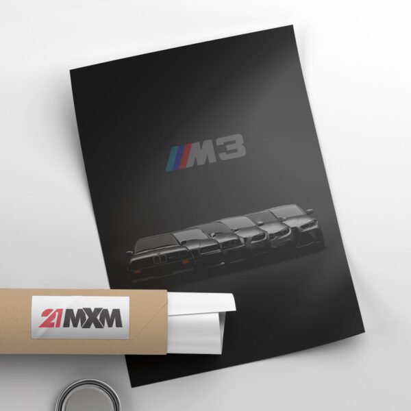 BMW M3 Evolution 2 - Wall Art Poster - Image 4