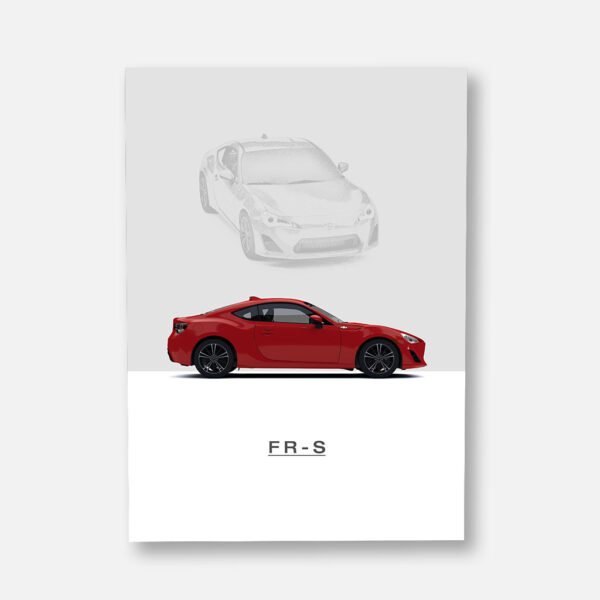 Scion FR-S Red - Wall Art Poster