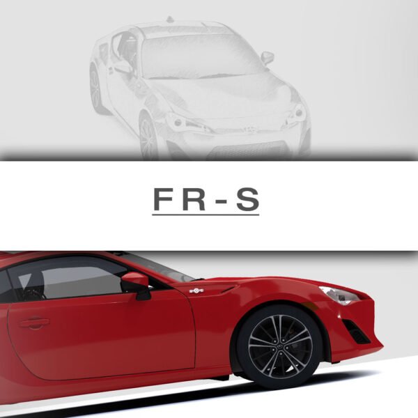 Scion FR-S Red - Wall Art Poster - Image 3