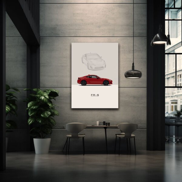 Scion FR-S Red - Wall Art Poster - Image 4