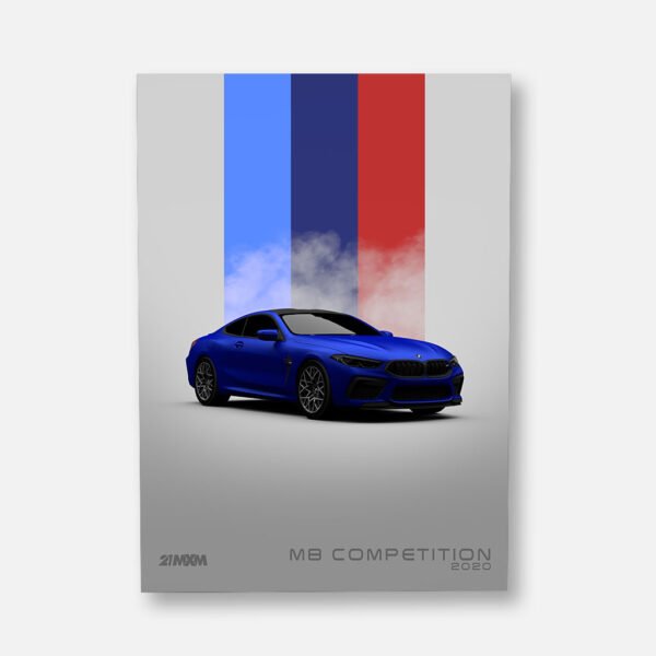 2020 BMW M8 Competition - Wall Art Poster