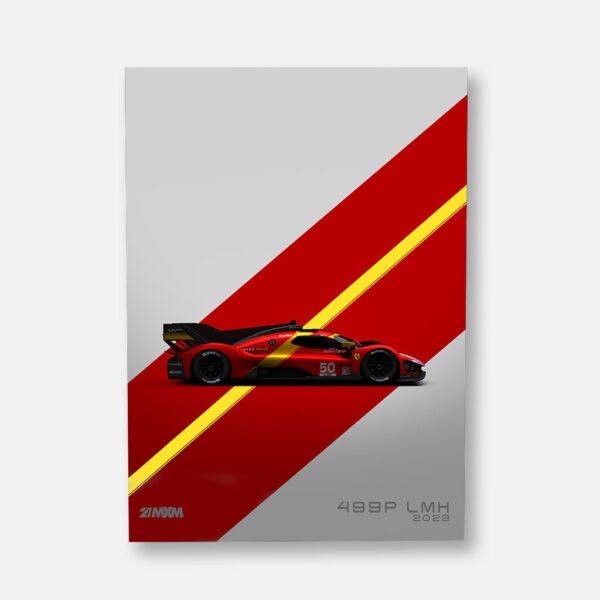 Ferrari 499P LMH 2023 - Wall Art Poster