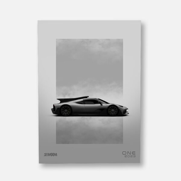 Mercedes-AMG Project One - Grey - Wall Art Poster