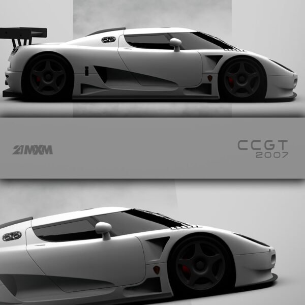 Koenigsegg CCGT - White - Wall Art Poster - Image 4