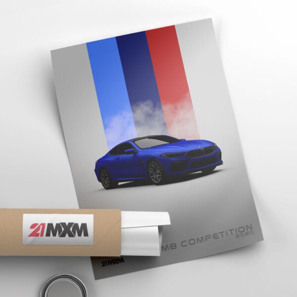 2020 BMW M8 Competition - Wall Art Poster - Image 3