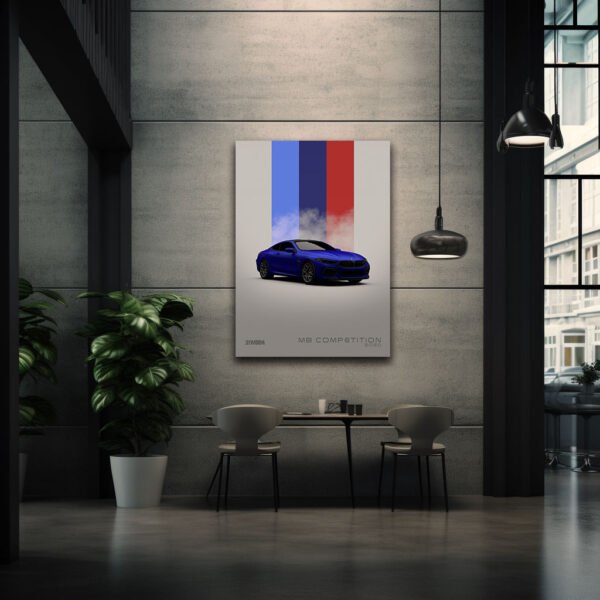 2020 BMW M8 Competition - Wall Art Poster - Image 2