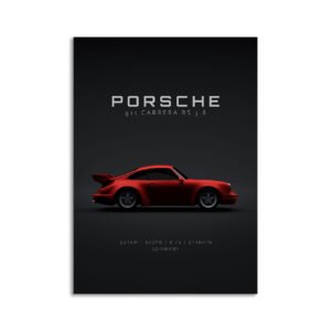 Digital Download - Set 1 - 1015 1992 Porsche 911 3 8 Carrera RS (964) Red