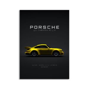 Digital Download - Set 1 - 1015 1992 Porsche 911 3 8 Carrera RS (964) Yellow