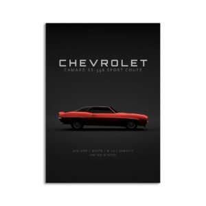 Digital Download - Set 3 - 1155 1969 Chevrolet Camaro SS-396 Coupe - Orange