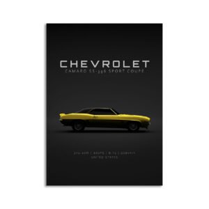 Digital Download - Set 3 - 1156 1969 Chevrolet Camaro SS Coupe - Yellow