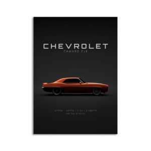 Digital Download - Set 3 - 1157 Chevrolet Camaro Z28 302 1969 - Orange