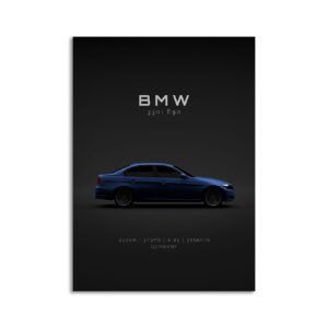 Digital Download - Set 4 - 1225 BMW 330i 3-Series Sedan 2011 - Blue