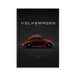 Digital Download - 1243 Volkswagen Beetle 1963 - Red