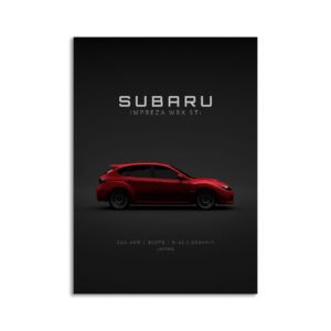 Digital Download - Set 5 - 1257 2008 Subaru Impreza WRX STi - Red