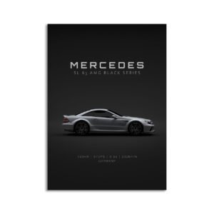 Digital Download - Set 6 - 1354 2009 Mercedes-Benz SL 65 AMG Black Series - Grey