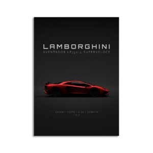 Digital Download - Set 6 - 1362 2016 Lamborghini Aventador lp750-4 SV - Red