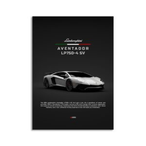 Digital Download - Set 6 - 1363 2016 Lamborghini Aventador lp750-4 SV - Silver - Front