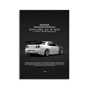 Digital Download - Set 6 - 1364 Nissan Skyline R34 V-spec Performance - Back