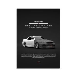 Digital Download - Set 6 - 1364 Nissan Skyline R34 V-spec Performance - Front