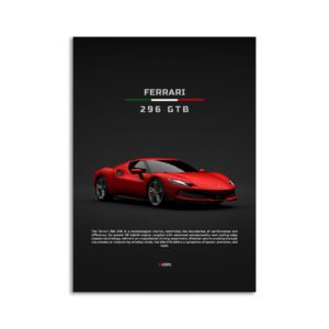 Digital Download - Set 6 - 1375 2021 Ferrari 296 GTB - Front - Red