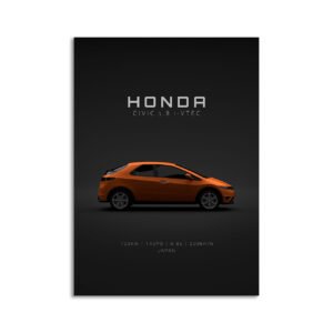 Digital Download - Set 7 - 1401 Honda Civic 2008 - Orange