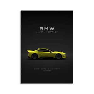 Digital Download - Set 8 - 1494 2015 BMW 3 0 CSL Hommage - Yellow
