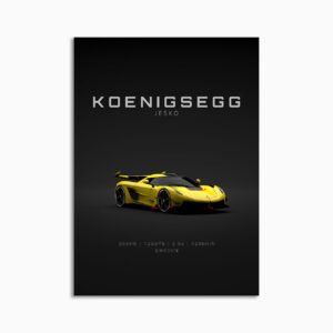Digital Download - Set 14 - 1547 Koenigsegg Jesko Yellow - Front