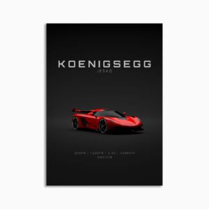 Digital Download - Set 14 - 1551 Koenigsegg Jesko Red - Front